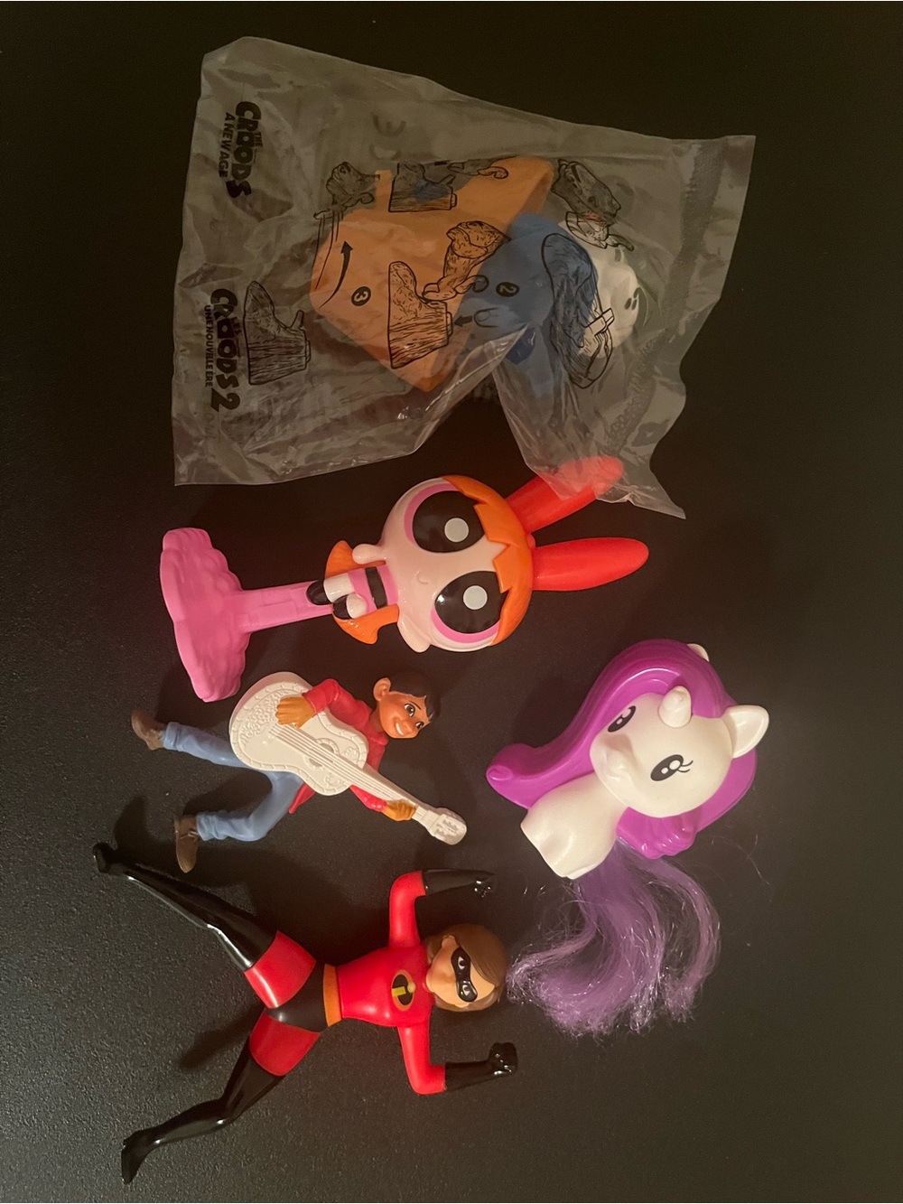 My Little Pony White & Purple Unicorn Head Toy with Pink & Red Figures